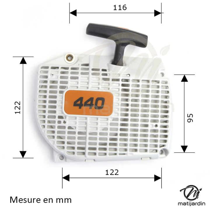 Lanceur complet pour tronçonneuse Stihl 046 MS460