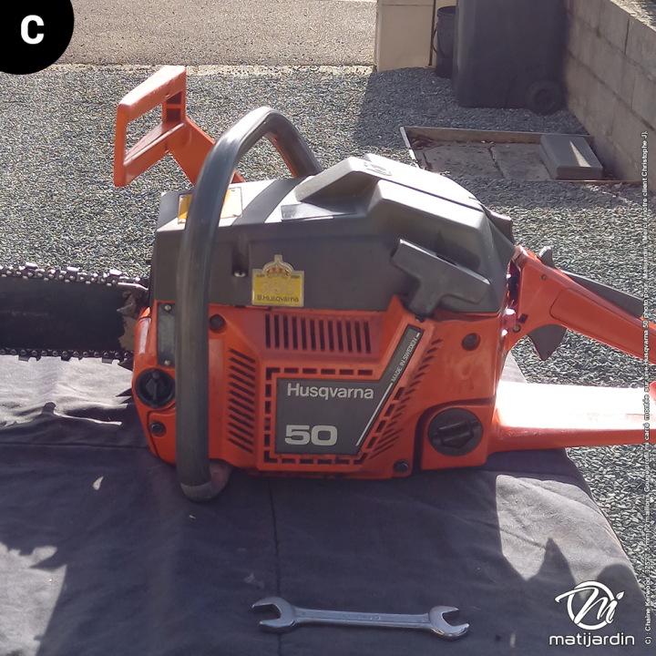 Chaîne Kerwood pour tronçonneuse .325" 1,5 mm. 72 maillons. Gouge demi carrée