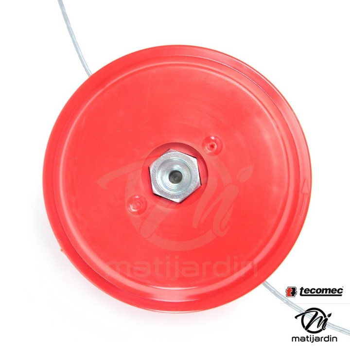 Tête débroussailleuse Tecomec 2 fils Nylon Manuelle F Ø 8x1,25 gauche.