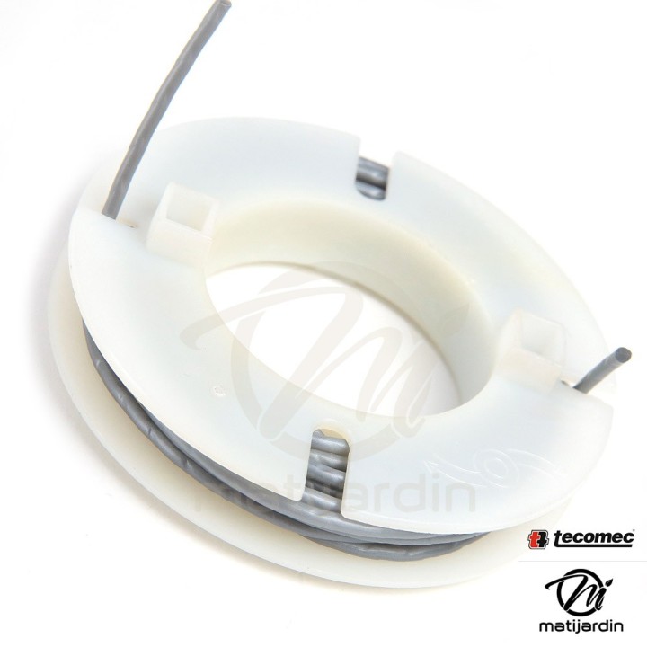 Tête débroussailleuse Tecomec 2 fils Nylon Manuelle F Ø 8x1,25 gauche.