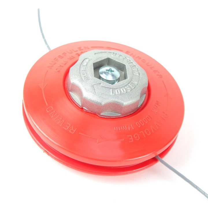 Tête débroussailleuse Tecomec 2 fils Nylon Manuelle F Ø 8x1,25 gauche.