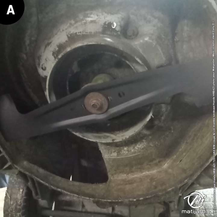 Lame tondeuse pour Honda HRB 423. N° 72511 VA9 B50. Coupe 42 cm