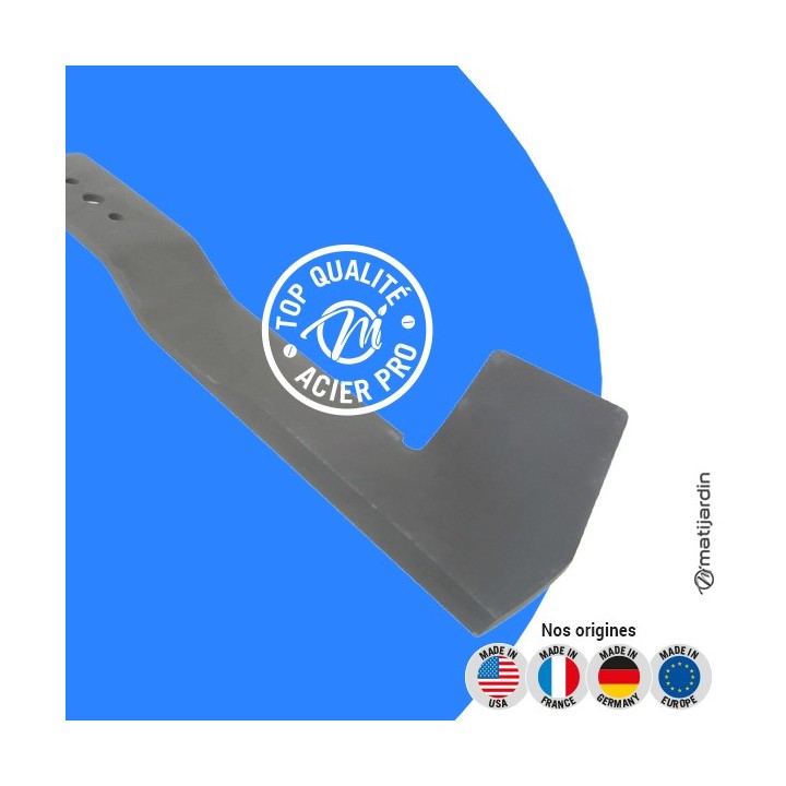 Lame tondeuse pour Iseki SXG19 avec Faucheuse SCMA48M 8663-306-001-00 coupe 64 cm