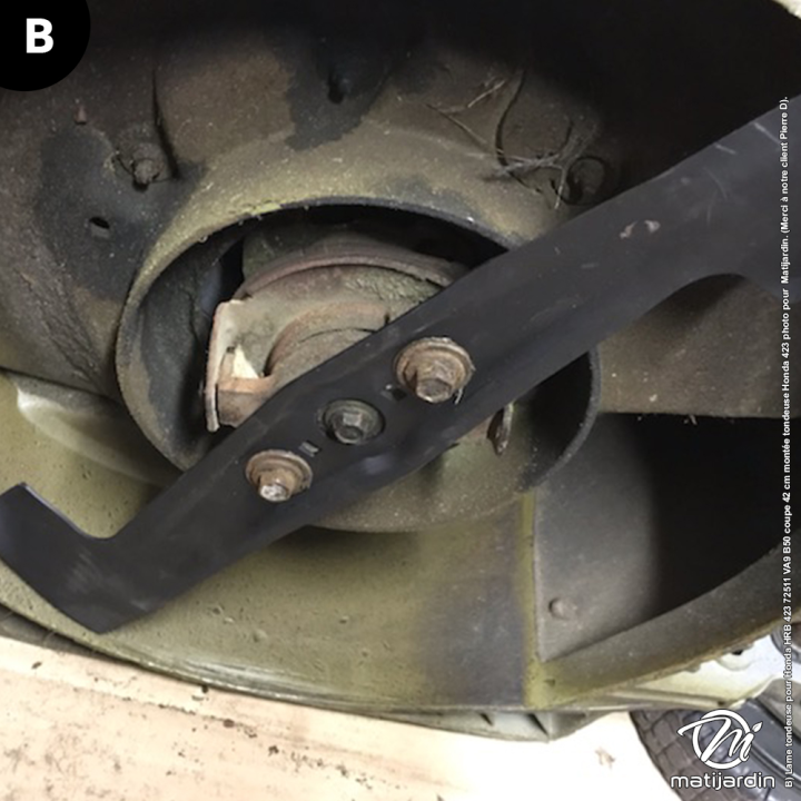 Lame tondeuse pour Honda HRB 423. N° 72511 VA9 B50. Coupe 42 cm