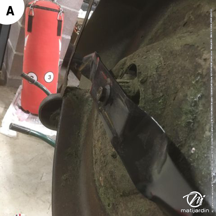 Lame tondeuse pour MTD coupe de 42" 942-0616 coupe 54 cm