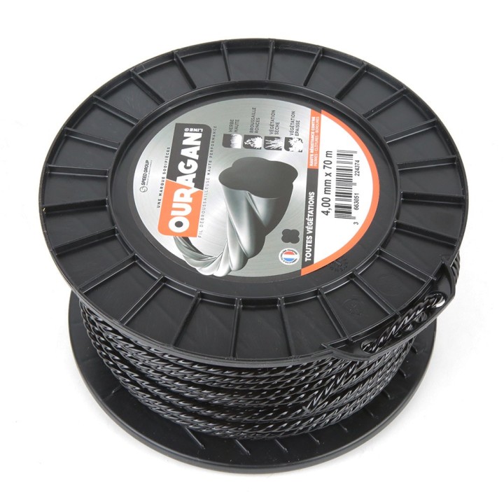 Fil Ouragan 4 mm x 70 m Spirale Bobine