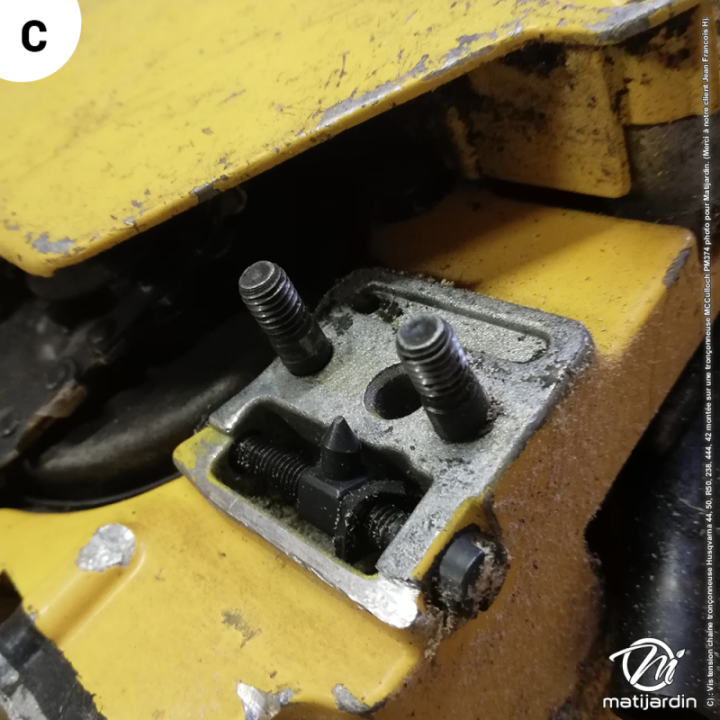Vis de tension de chaîne tronçonneuse Husqvarna 44, 50, R50, 238, 444, 42