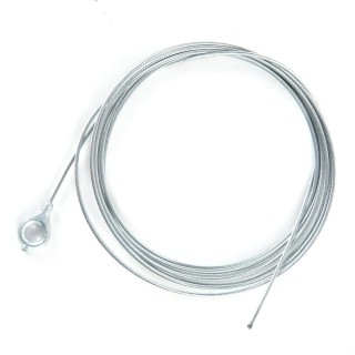 Câble souple Ø1,5 mm. L : 2,5 m. Avec oeillet Ø 6,35 mm