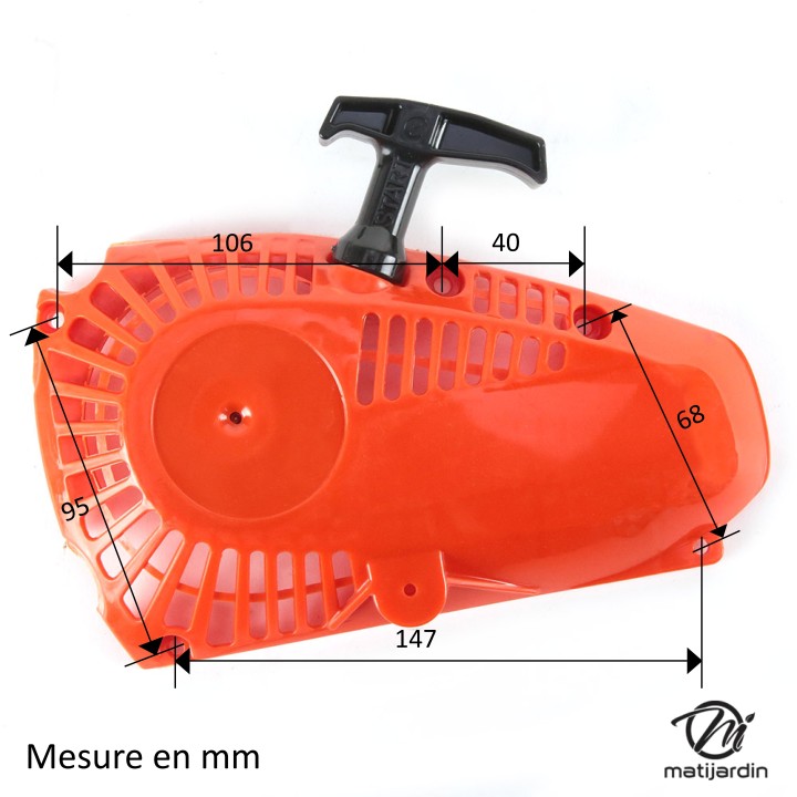 Lanceur complet tpour Komatsu, Zenoah 284175001