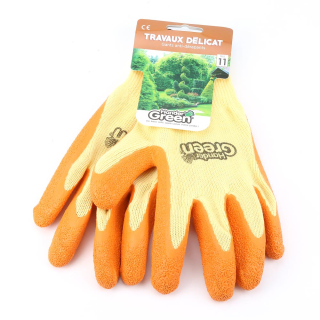 Gants haute qualité. Taille 11. Jaune/orange. HanderGreen®