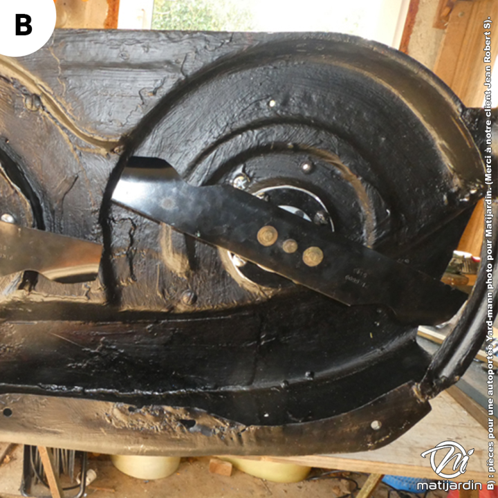 Lame tondeuse pour MTD B12. N° 7420496. Coupe 46 cm