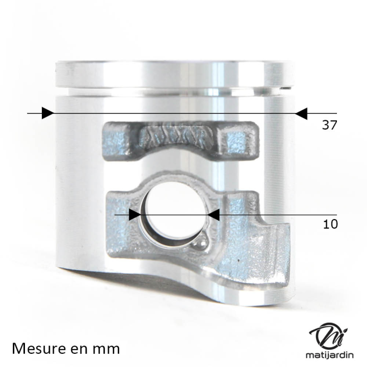 Cylindre piston pour tronçonneuse Stihl MS170 2-MIX. Diamètre 37 mm