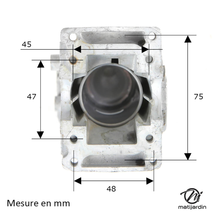 Cylindre piston pour tronçonneuse Stihl MS170 2-MIX. Diamètre 37 mm