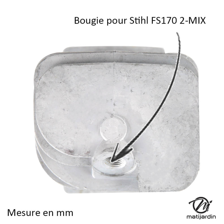 Cylindre piston pour tronçonneuse Stihl MS170 2-MIX. Diamètre 37 mm