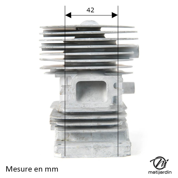 Cylindre piston pour tronçonneuse Stihl MS170 2-MIX. Diamètre 37 mm
