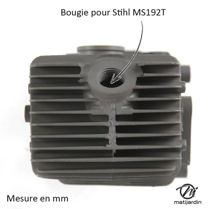 Cylindre piston pour tronçonneuse Stihl MS192. Diamètre 37 mm