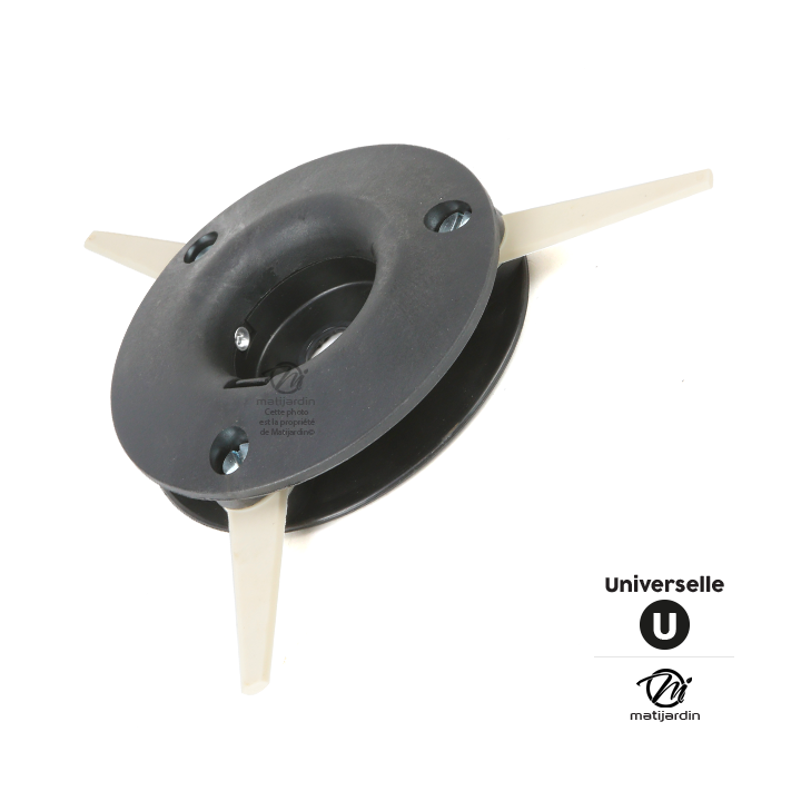 Tête débroussailleuse 3 couteaux nylon Ø 260 mm universelle