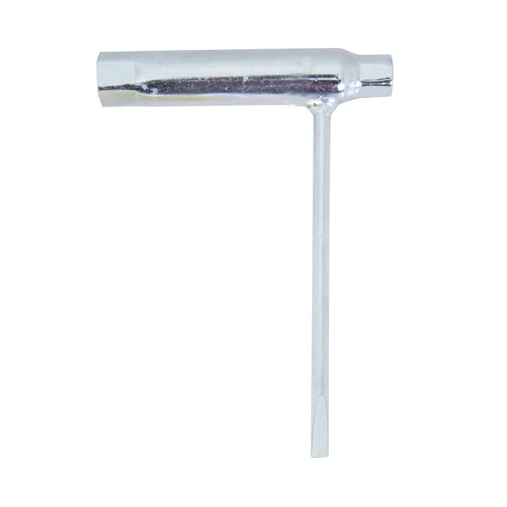 Clé à bougie 13 et 21 avec tournevis embout plat