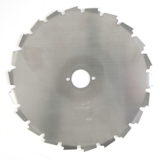 Lame disque 22 dents débroussailleuse. Gouges dentés. Ø 200 mm. Alésage 25,4 mm. Epaisseur 1,6 mm