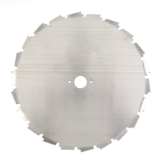 Lame disque 24 dents débroussailleuse. Gouges dentés. Ø 225 mm. Alésage 20 mm. Epaisseur 1,8 mm