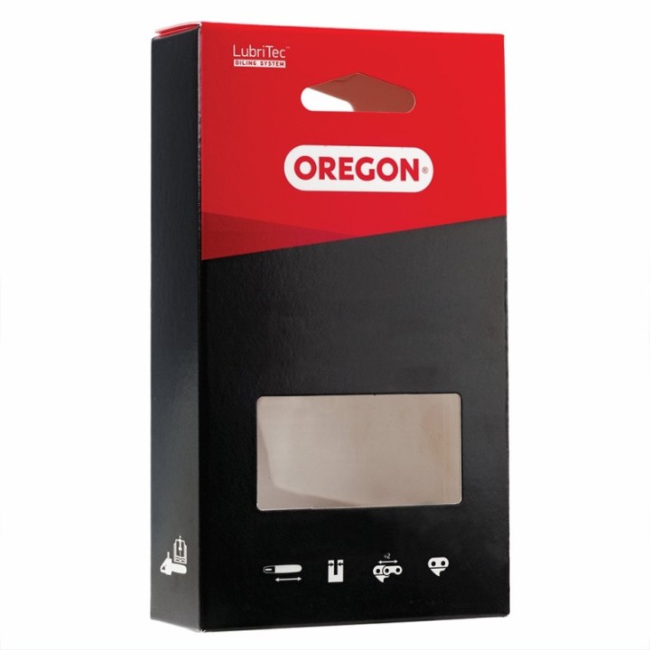 Chaîne Oregon pour tronçonneuse 3/8" 1,1 mm. 52 maillons. Gouge profil demi rond