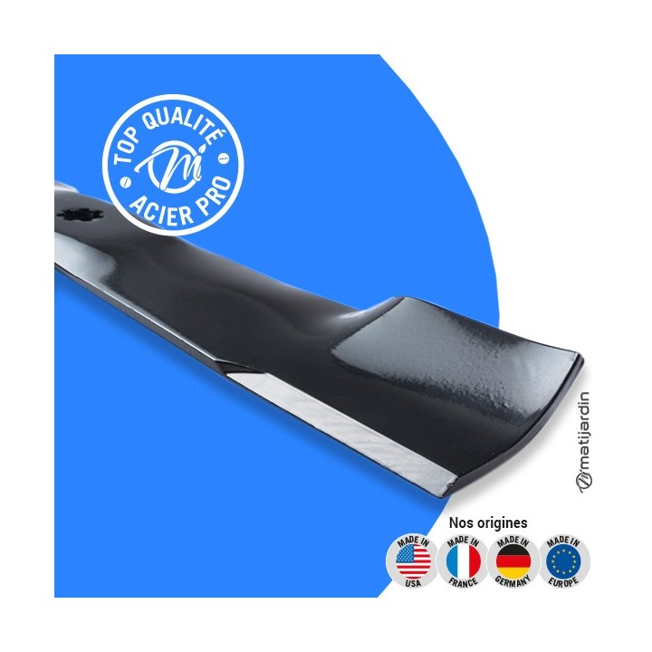 Lame tondeuse pour John Deere LT180. N° M145969. Coupe 54 cm