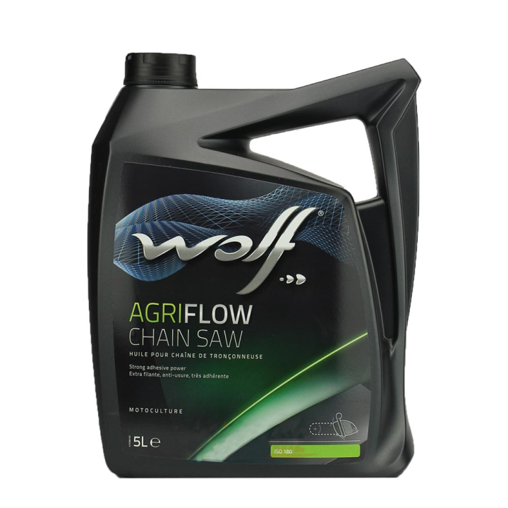 Huile de chaîne Wolf pour tronçonneuse. Bidon de 5L