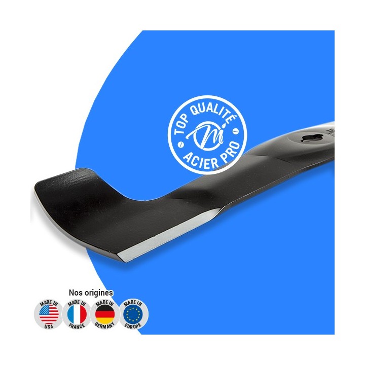 Lame tondeuse pour John Deere LTR180. N° M148243RT. Coupe 55,4 cm