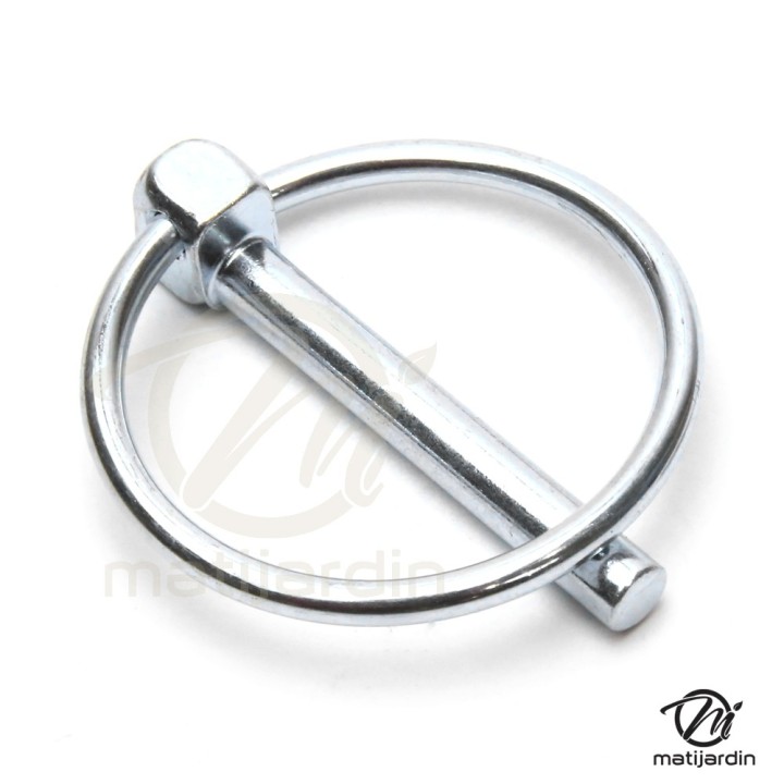 Goupilles clips anneau sécurité x10. Ø 6 x 45 mm