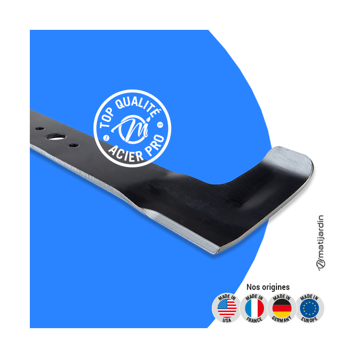 Lame tondeuse pour Castelgarden TD534. N° 181004398/0. Coupe 50,4 cm