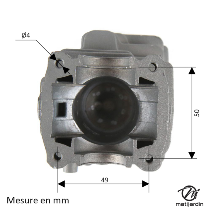 Cylindre piston pour tronçonneuse Stihl MS181 CBE. Diamètre 38 mm