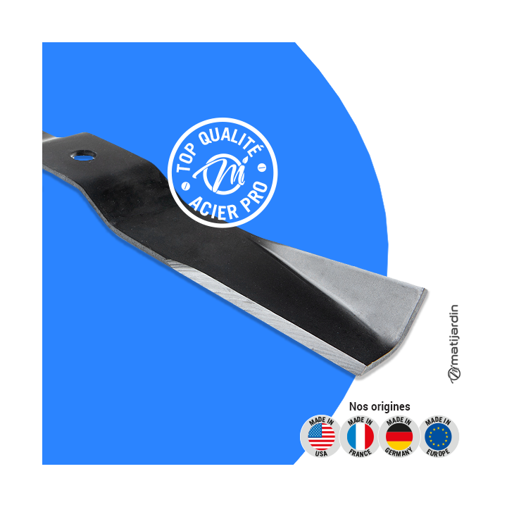 Lame tondeuse pour Iseki SG13. N° 8595306-06100. Coupe 43 cm