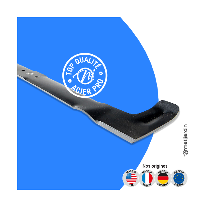 Lame tondeuse pour Castelgarden F72 (flipper) EUT EB TP 72 72H. N° 84109500/0. Coupe 71 cm