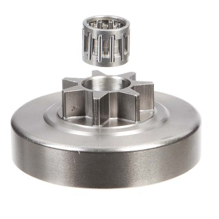 Pignon pour tronçonneuse Solo 3/8". 7 dents. Hauteur cloche 15,9 mm