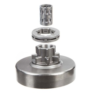 Pignon à bague pour tronçonneuse Stihl 3/8". 7 dents. Hauteur cloche 18,8 mm