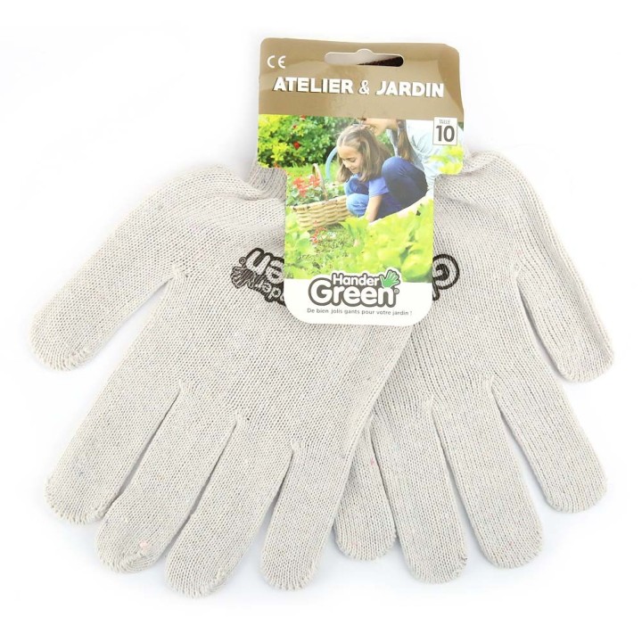 Gants anti-dérapants. Atelier et jardin. Taille 10. HanderGreen®