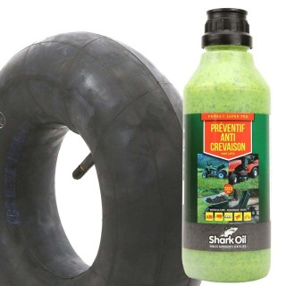 Chambre à air 22 x 1100 x 8 droite + Anticrevaison SharkOil OKO 500 ml