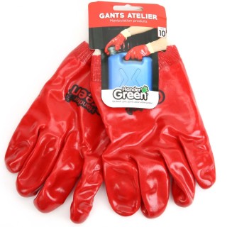 Gants produits atelier. Revêtement spécial Taille 10. HanderGreen®
