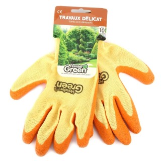 Gants haute qualité. Travaux délicat Multi-fonctionnel Taille 10. HanderGreen®