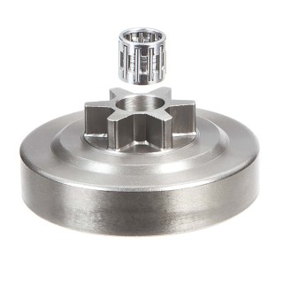 Pignon pour tronçonneuse Dolmar, Poulan 3/8" LP. 6 dents. Hauteur cloche 14,1 mm