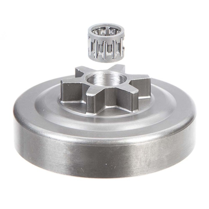 Pignon pour tronçonneuse Echo 3/8". 7 dents. Hauteur cloche 17,6 mm