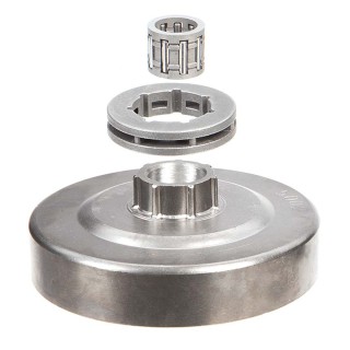 Pignon à bague pour tronçonneuse Alpina .325". 7 dents. Hauteur cloche 9,4 mm