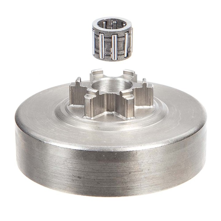 Pignon pour tronçonneuse Solo 3/8". 6 dents. Hauteur cloche 18,4 mm