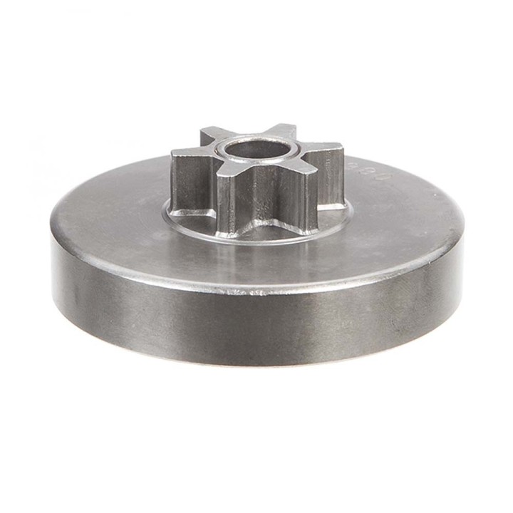 Pignon pour tronçonneuse Dolmar, Poulan 3/8" LP. 6 dents. Hauteur cloche 14,4 mm