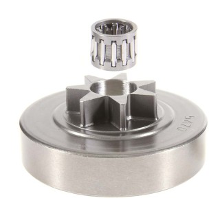 Pignon pour tronçonneuse Solo 3/8". 7 dents. Hauteur cloche 16,7 mm