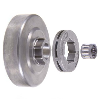 Pignon à bague pour tronçonneuse Alpina 3/8"LP. 7 dents. Hauteur cloche 14 mm