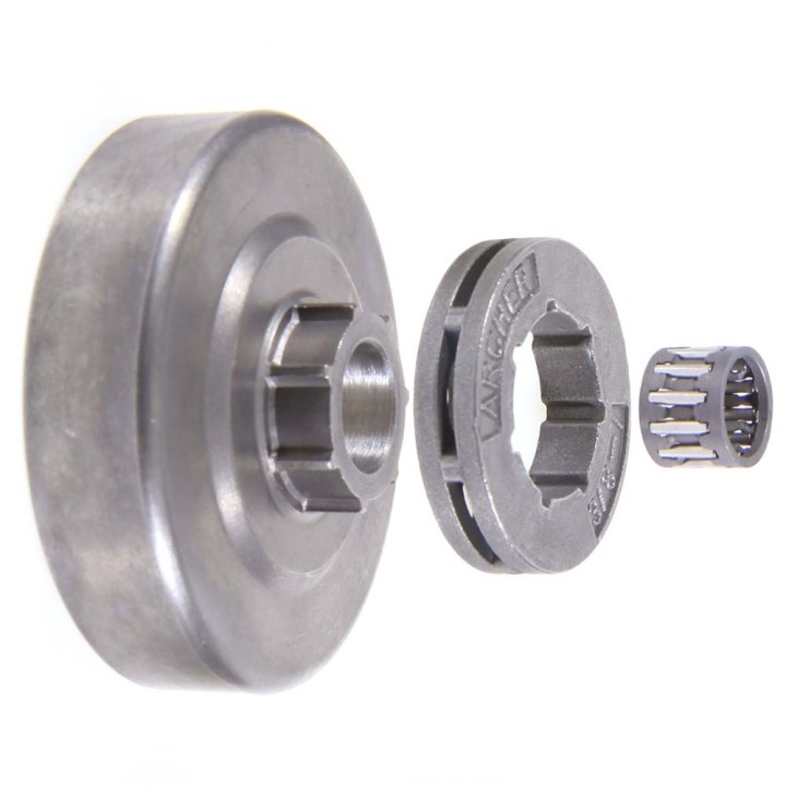 Pignon à bague pour tronçonneuse Alpina 3/8"LP. 7 dents. Hauteur cloche 14 mm