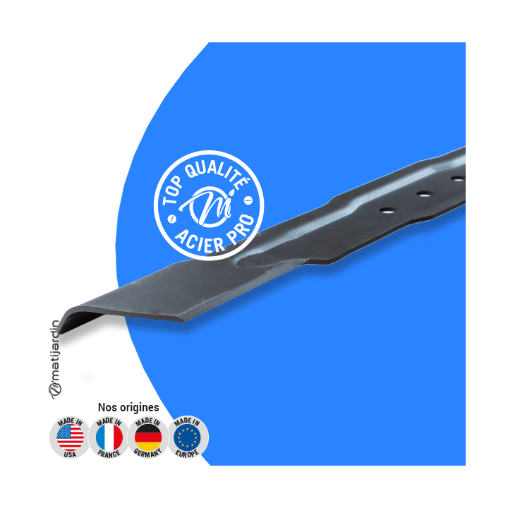 Lame tondeuse pour Bosch Rotak 37. N° F016800275. Coupe 37 cm