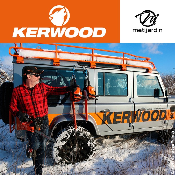 Chaîne Kerwood pour tronçonneuse .404" 1,6 mm. Rouleau 25 pieds. Gouge demi carrée