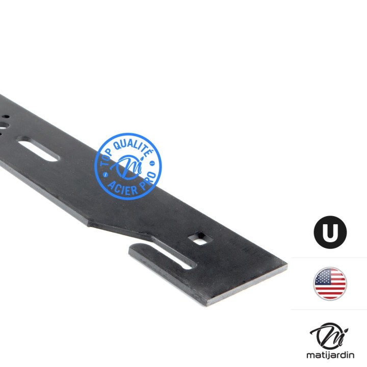 Lame tondeuse universelle. Emousseuse. Coupe 40,8 cm. Alésage 9,5 mm